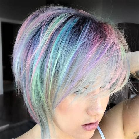 15 Fun Pixie Cut Rainbow Hair