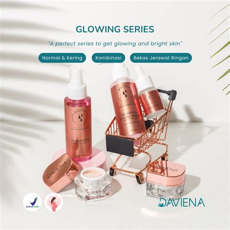 Jual Paket Glowing Series Daviena Skincare Shopee Indonesia