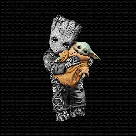 Baby Yoda And Groot Wallpapers Wallpaper Cave