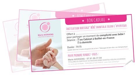 Carte Cadeau Massage Bébé Shantala Selon Layurveda Sophrologue Baillet En France