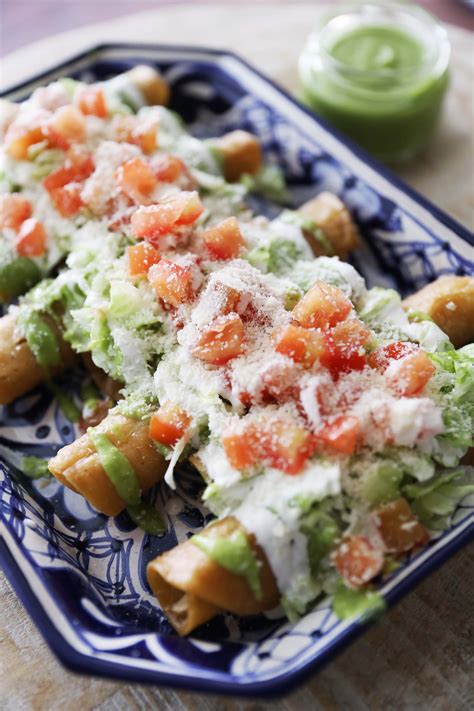 Flautas de Pollo | Mexican food recipes, Food network recipes, Mexican