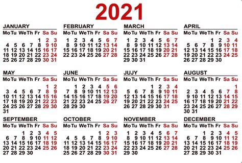 Calendar 2021 Png Pic Png Mart