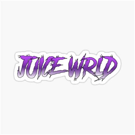 Juice wrld & ally lotti. Juice Wrld Logo Stickers | Redbubble