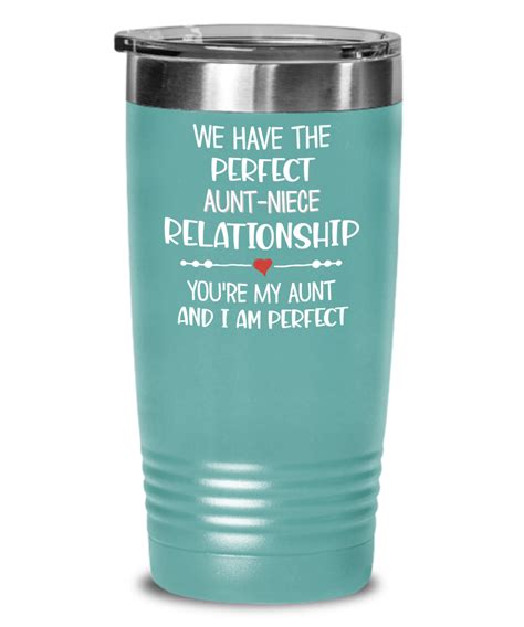 Aunt Gifts From Niece We Have The Perfect Aunt Niece Relationship Wine Tumbler The Improper Mug
