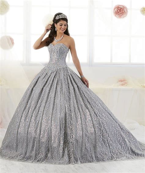 Strapless Glitter Quinceanera Dress By House Of Wu 26896 Quincenera