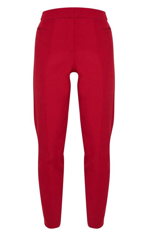 Red Suit Pants Pants Prettylittlething Usa