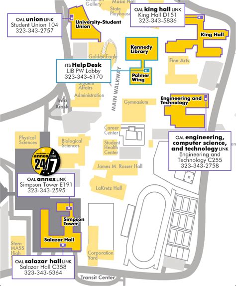 $ 32.97 ● associated student body: Campus Map with Open Access Lab Locations | Cal State LA