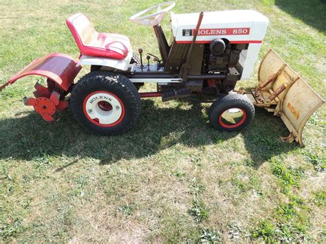 Rare Vintage Bolens 850 Lawn And Garden Tractorwith Atachments Looks