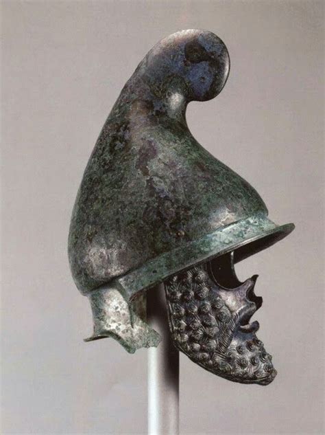 A Bronze Phrygian Style Grecian Helmet From 4th Century Bce Thrace
