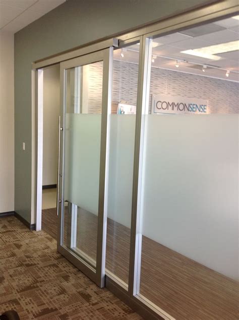 Office glass doors are a beautiful clever way to add transparency to your business welcome your guests into offices waiting rooms meeting rooms and more as they enter through office doors with glass panels. Glass office walls with sliding door by Nello