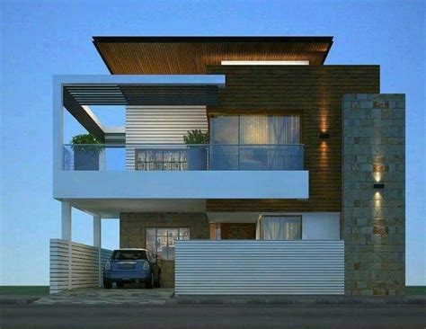 Exterior Modern Duplex House Front Elevation Designs Besthomish Winder Folks
