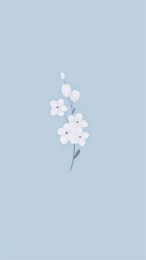 Discover 85 Blue Flower Wallpaper Vn