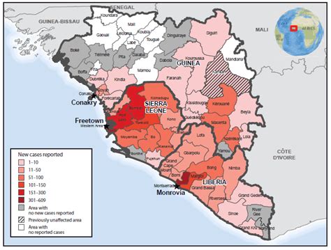 Ebola is a stream in cameroon and has an elevation of 653 metres. CIENCIASMEDICASNEWS: Update: Ebola Virus Disease Epidemic — West Africa, November 2014