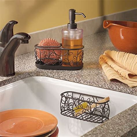Mdesign Decorative Wire Kitchen Sink Countertop Pump Bottle Caddy