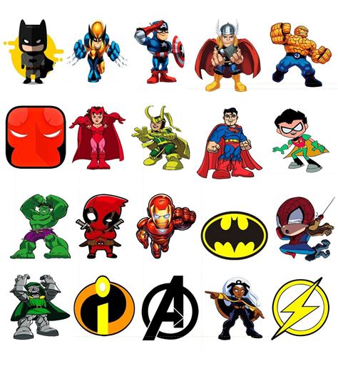 Stickers Calcomanias Reflectivo Superheroes 20 U Marvel Dc Cuotas