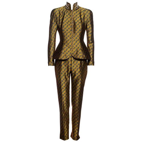 1960s Grey Christian Dior New York Dress Suit At 1stdibs