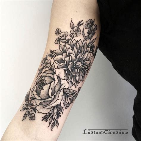 Follow us, retweet&favorite this post, & u could win a $25 gift certificate at dahlia tattoos! Pin by Lyly on elbow ditch me | White flower tattoos ...