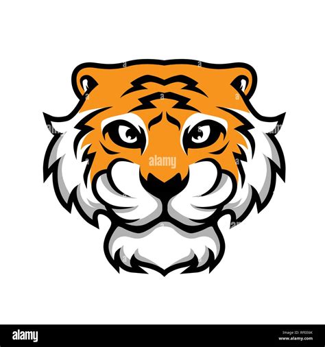 Tiger Head Illustration Vector Stock Vector Image Art Alamy