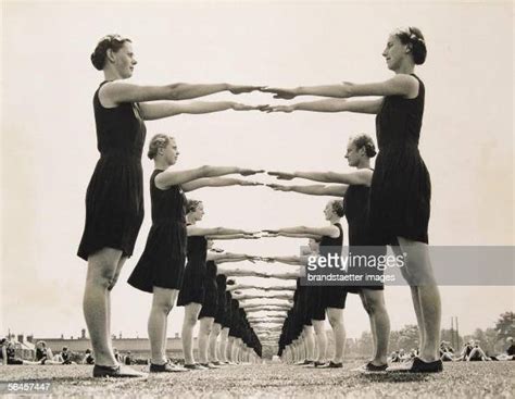 girls practising gymnastics in england photography around 1935 news photo getty images