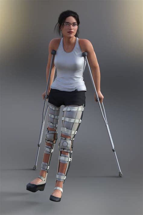 Pin By Tam Tran On Crippled Deviantart Leg Braces Fashion Legs