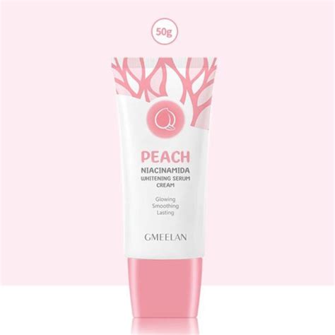GMEELAN Peach Niacinamide Whitening Cream Glowing Smoothing Lasting 50g