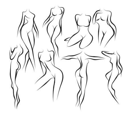 Naked Woman Silhouette Vector Art Icons And Graphics For Free Download