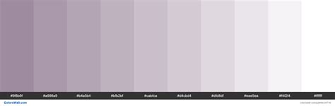 Tints Xkcd Color Purpley Grey 947e94 Hex Colors Palette Colorswall