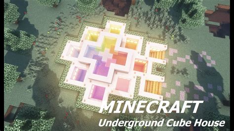 💥 Minecraft Modern Underground Cube House Tutorial Youtube