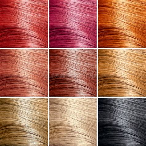 Hair Colors Set Tints Stock Photo Image Of Bright Fair 27998794