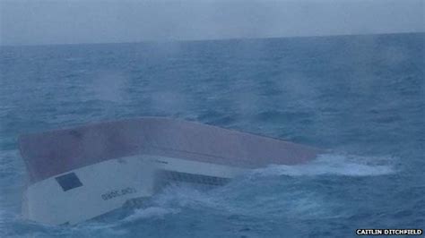 coastguard suspends cemfjord crew search in pentland firth bbc news