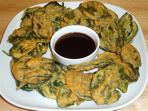 Crispy Spinach Pakoras Manjula S Kitchen Indian Vegetarian Recipes