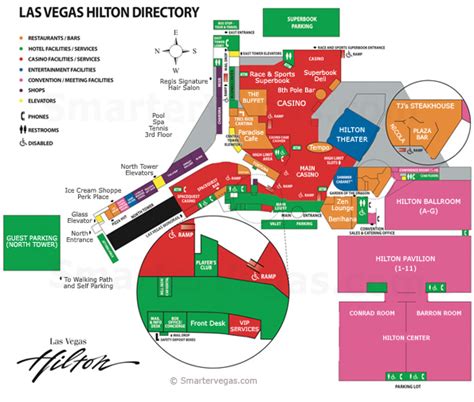 Hilton Hotel Property Map And Floor Plans Las Vegas