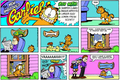 Garfield Daily Comic Strip On March 1st 1992 In 2020 Garfield Comics
