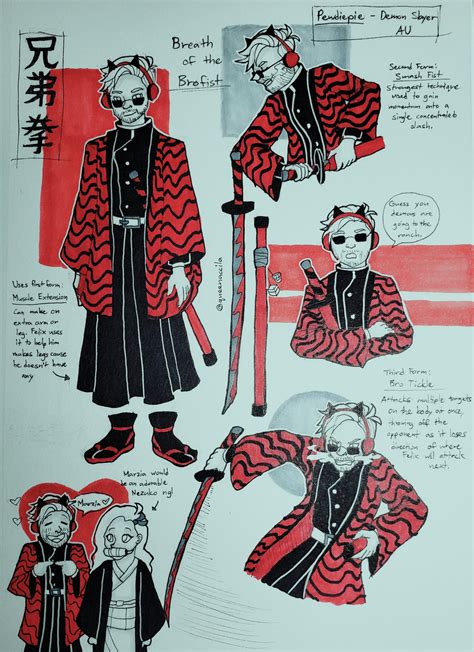 Concept Art Of Felix As A Demon Slayer From The Anime