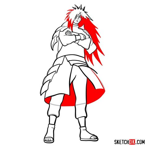 How To Draw Madara Uchiha From Naruto Anime Sketchok Madara Uchiha