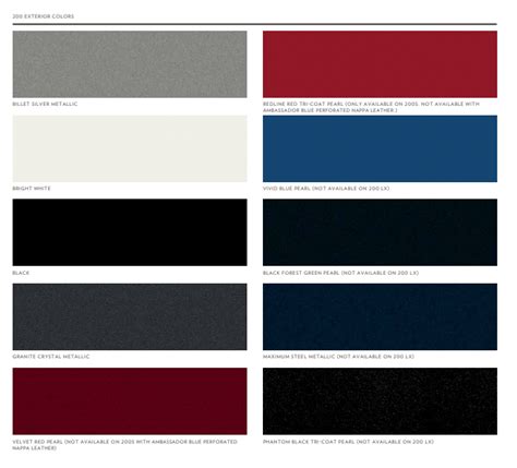 Chrysler 200 Paint Codes And Color Charts