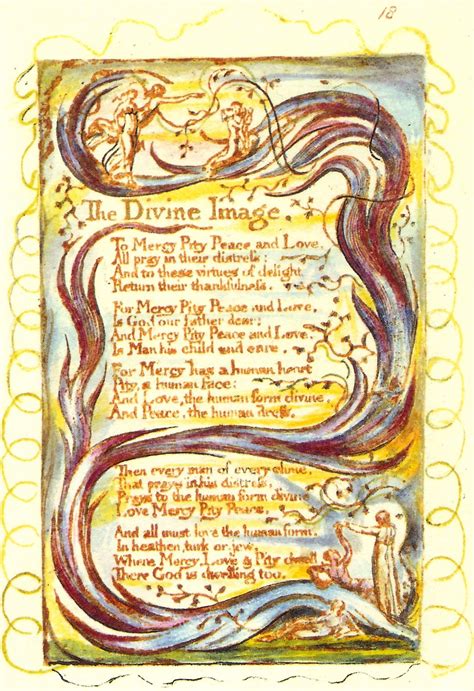 Commentarythe Divine Image From The Songs Of Innocence By William