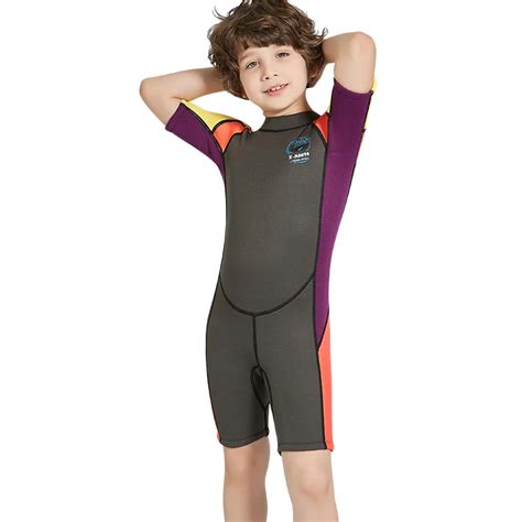 Ailloma Diving Wetsuit Sunscreen Boys 25mm Snorkeling Surfing Swimwear