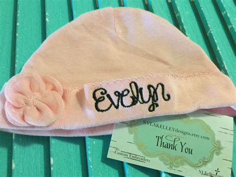 Custom Infant Girl Hat Baby Newborn 0 3 0 6 Months Etsy Baby Girl