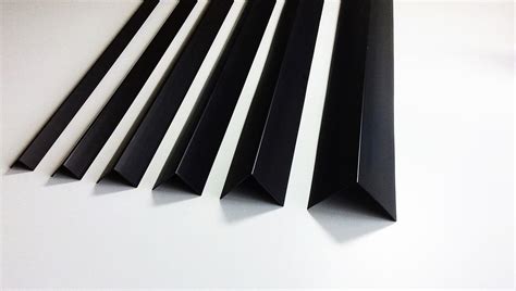Black Plastic Pvc Corner 90 Degree Angle Trim 25 Meters Various Sizes Ebay