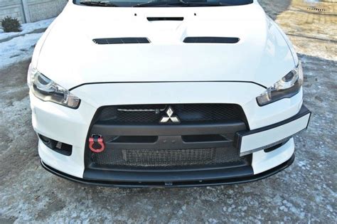 Body Kits Gloss Black Front Bumper Lip Spoiler Splitters For Mitsubishi