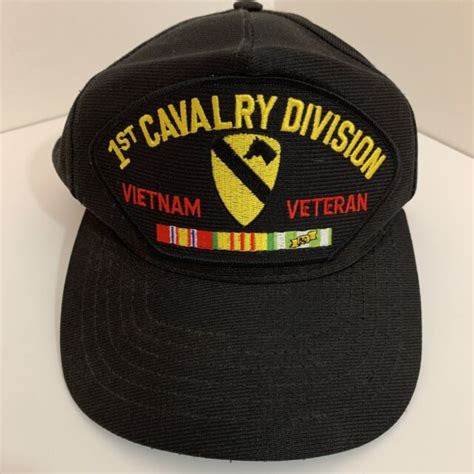 1st Cavalry Division Vietnam Veteran Black Snapback Hat Cap Ebay