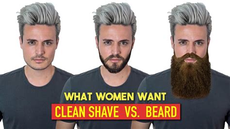 Clean Shave Vs Beard Do WOMEN Like Facial Hair YouTube