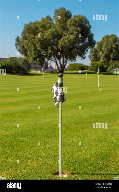 Putting Practice Area On A Golf Course Stock Photo Alamy