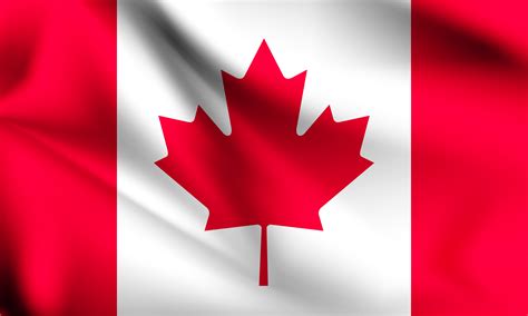 Canada 3d Flag 1228925 Vector Art At Vecteezy