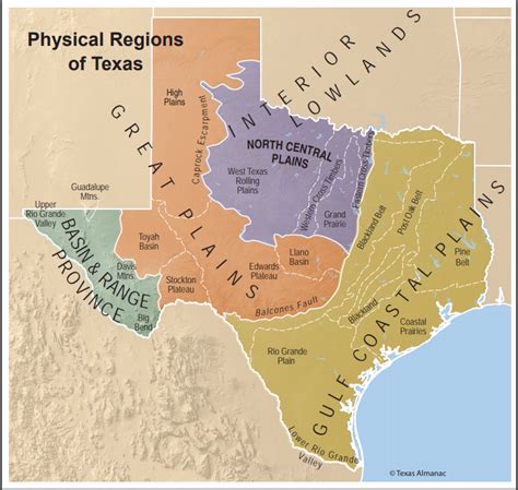 Physical Regions Of Texas · Unt Library Omeka S