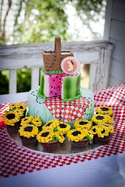 A Party Style Picnic Party Cake Picnic Party Summer Birthday Party