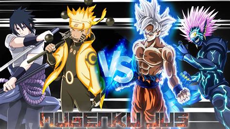 Naruto All Forms And Sasuke Rinnegan All Forms Vs Goku Dbs V35 And Boros