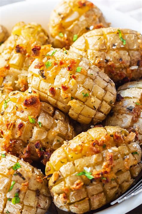 Cheesy Garlic Roasted Potatoes Recipe Eatwell