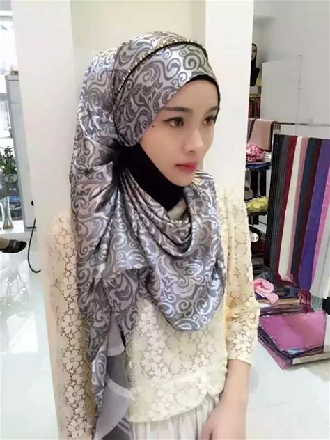 Women Shawl Hijab New Designs Flower Printed Muslim Sacrves Long Tudung Hijab Tj3020 Buy